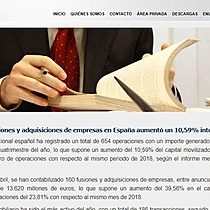 El importe de fusiones y adquisiciones de empresas en Espaa aument un 10,59% interanual hasta abril